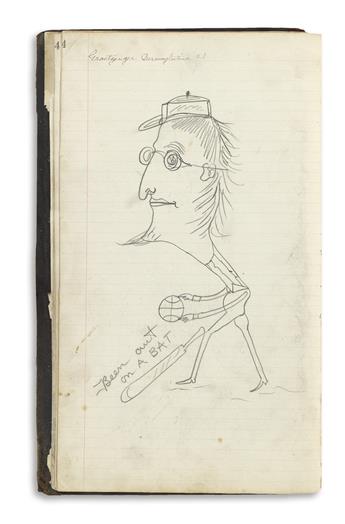(ART.) Sketchbook of eccentric outsider and occult art kept by a working-class New Hampshire teen.